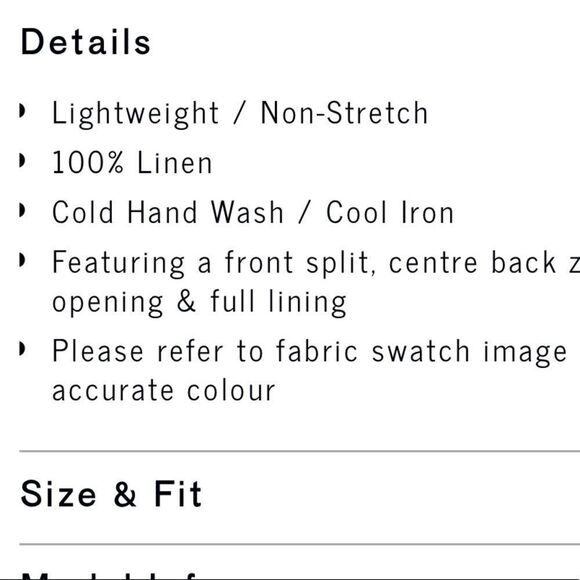 VERGE GIRL White Skirt - Slit Mini - Linen - Picture 3 of 7